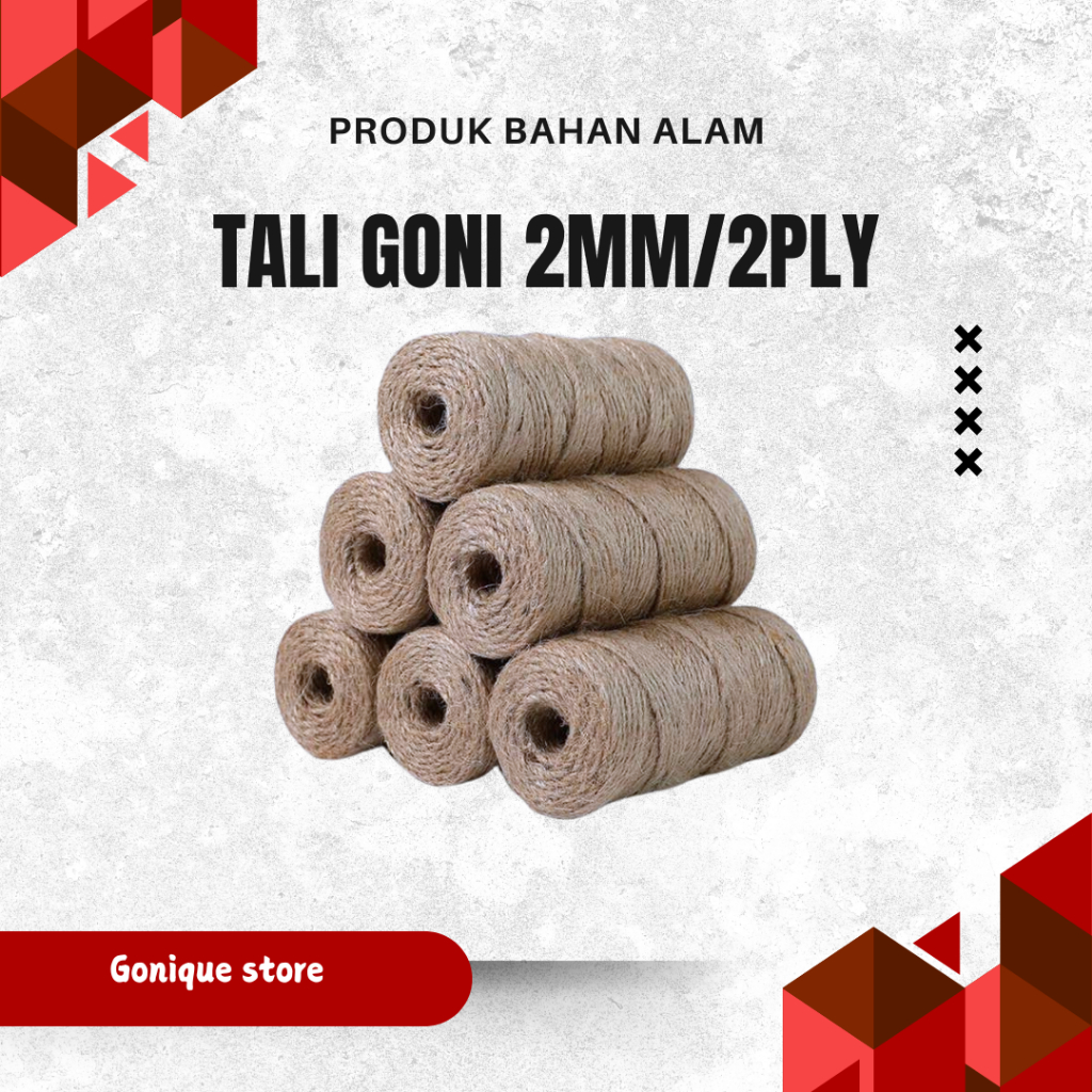 Jual Tali Goni tali rami 2ply / 2mm roll 250 meter - 250 gram tali goni ...