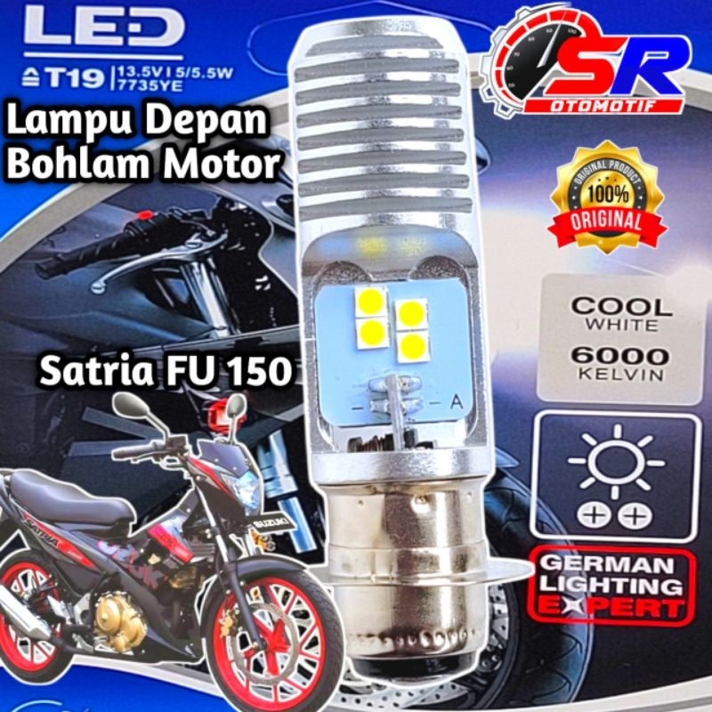 Jual Lampu Depan LED Motor Suzuki Satria Fu 150 Soket H6 AC/DC 12 Volt ...