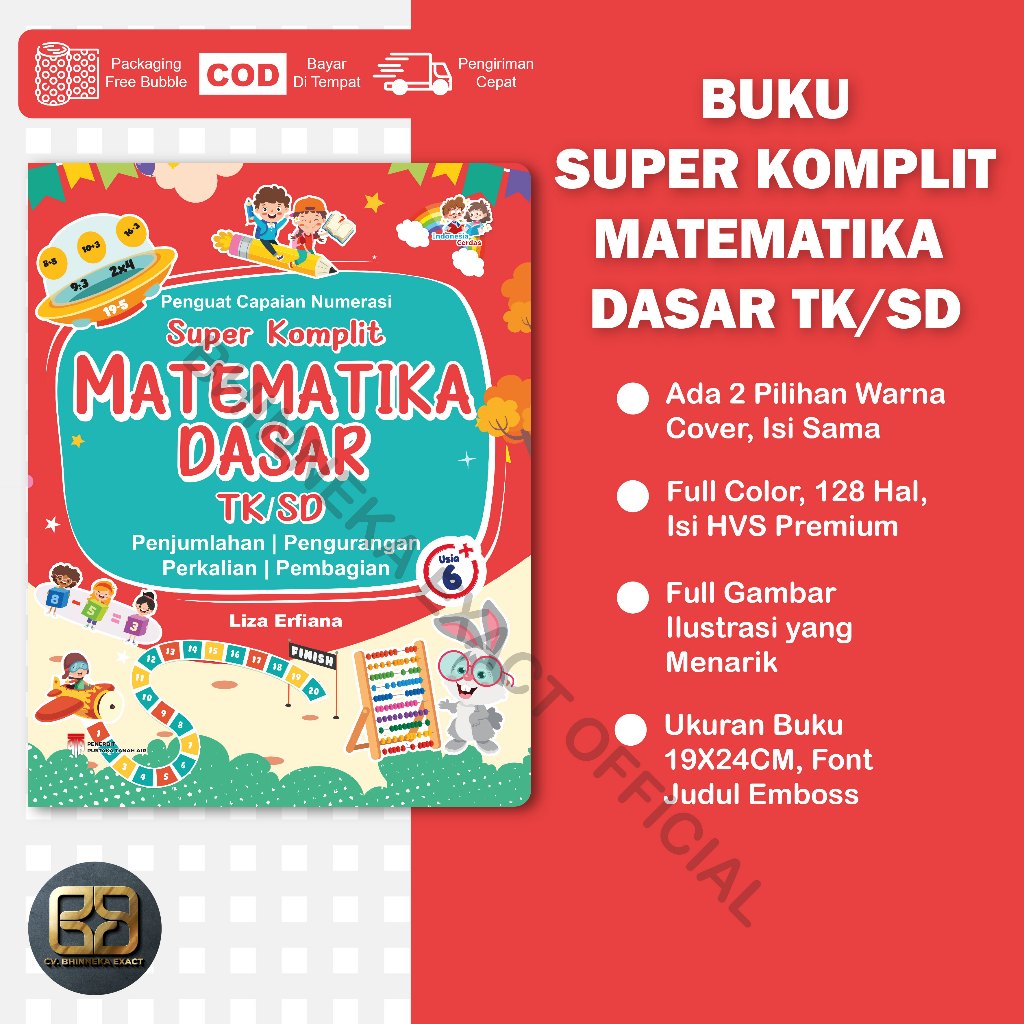 Jual Buku Super Komplit Matematika Dasar Anak TK/SD | Shopee Indonesia