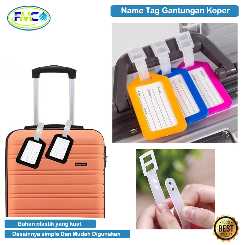 Jual Gantungan Koper Tag Travel Name Tag Perjalanan Pesawat Label Nama ...