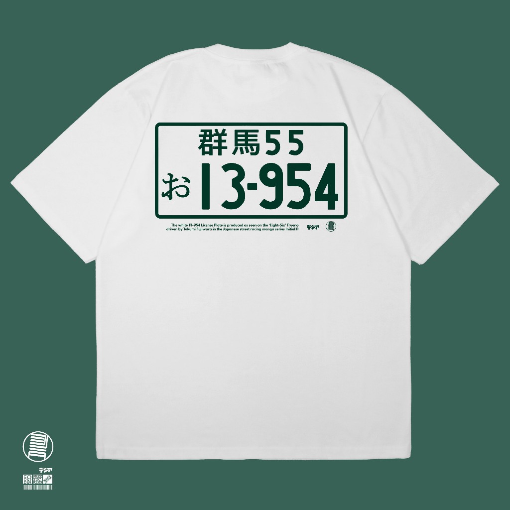 Jual T-Shirt Initial D License Plate Takumi Fujiwara Trueno AE86 Anime ...