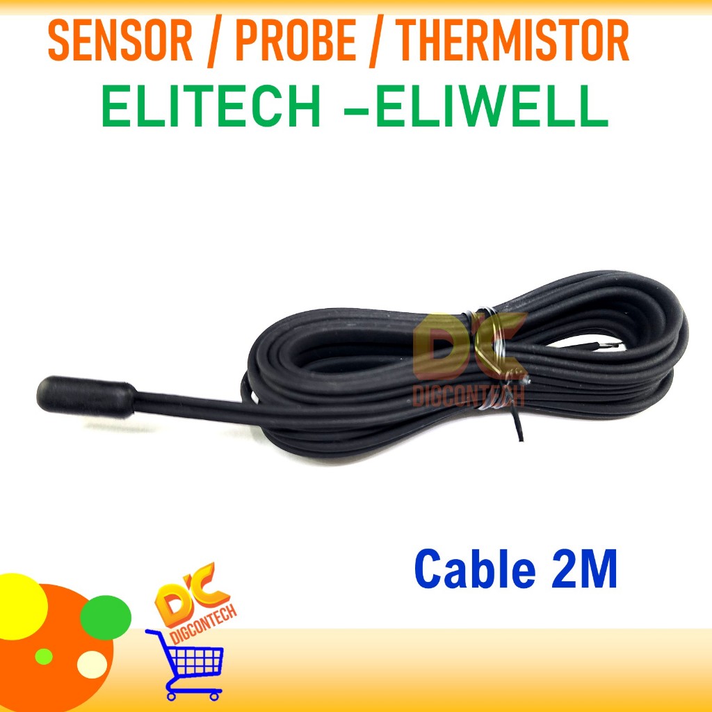 Jual Sensor Probe - Eliwell Elitech Cable 2M Black | Shopee Indonesia