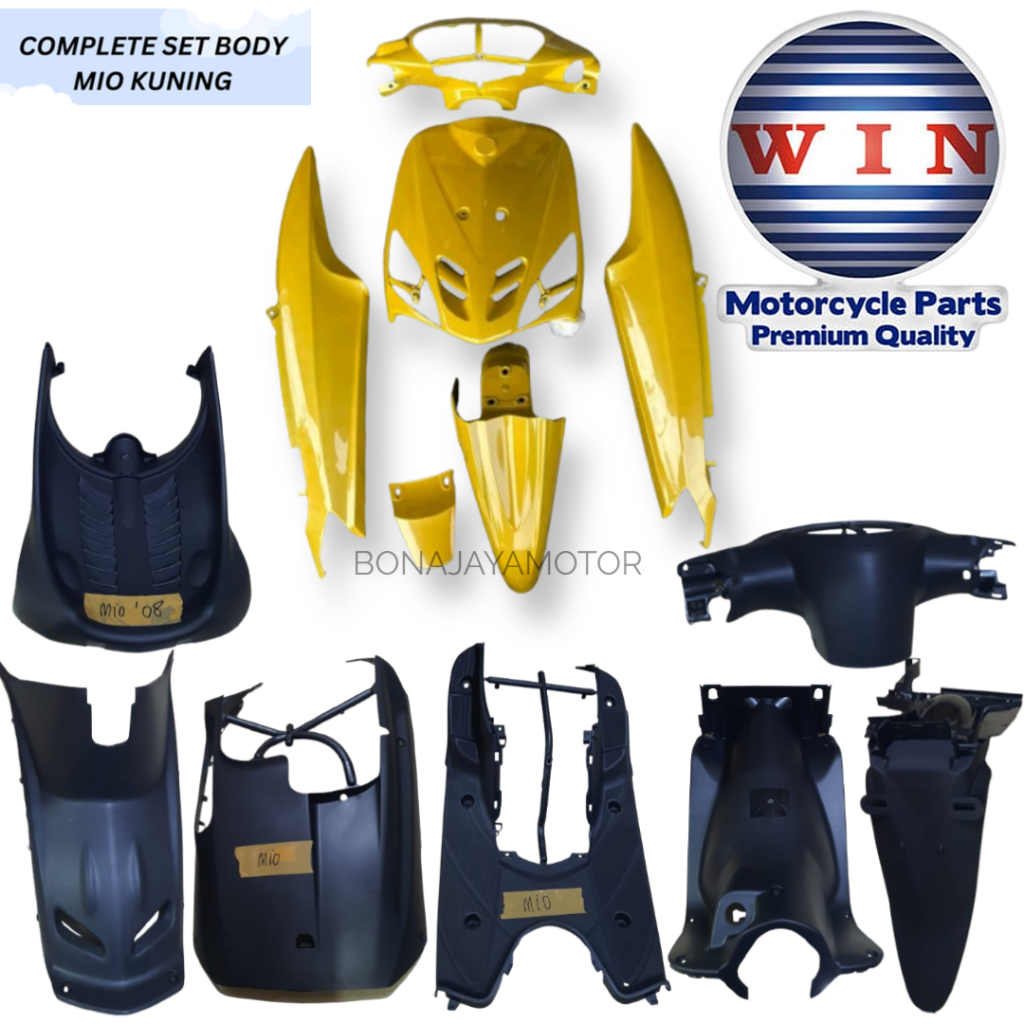Jual FULL BODY/COMPLETE BODY SET MIO LAMA(2006) MERK WIN WARNA KUNING ...