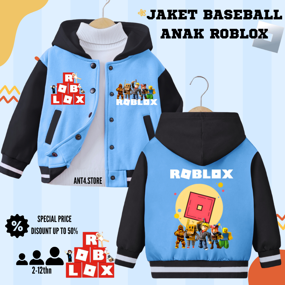 Jual JAKET ROBLOX BASEBALL & VARSITY HOODIE ANAK ROBLOX ANAK LAKI LAKI ...