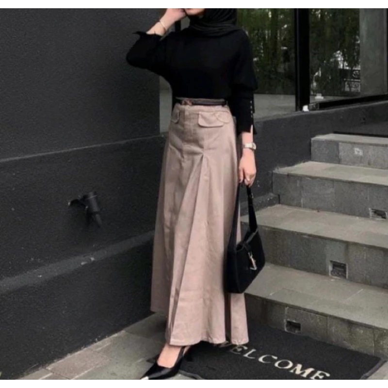 Jual ALICE ROK SKIRT TERBARU KATUN COMBED TWILL TEBAL PREMIUM BAHAN ...