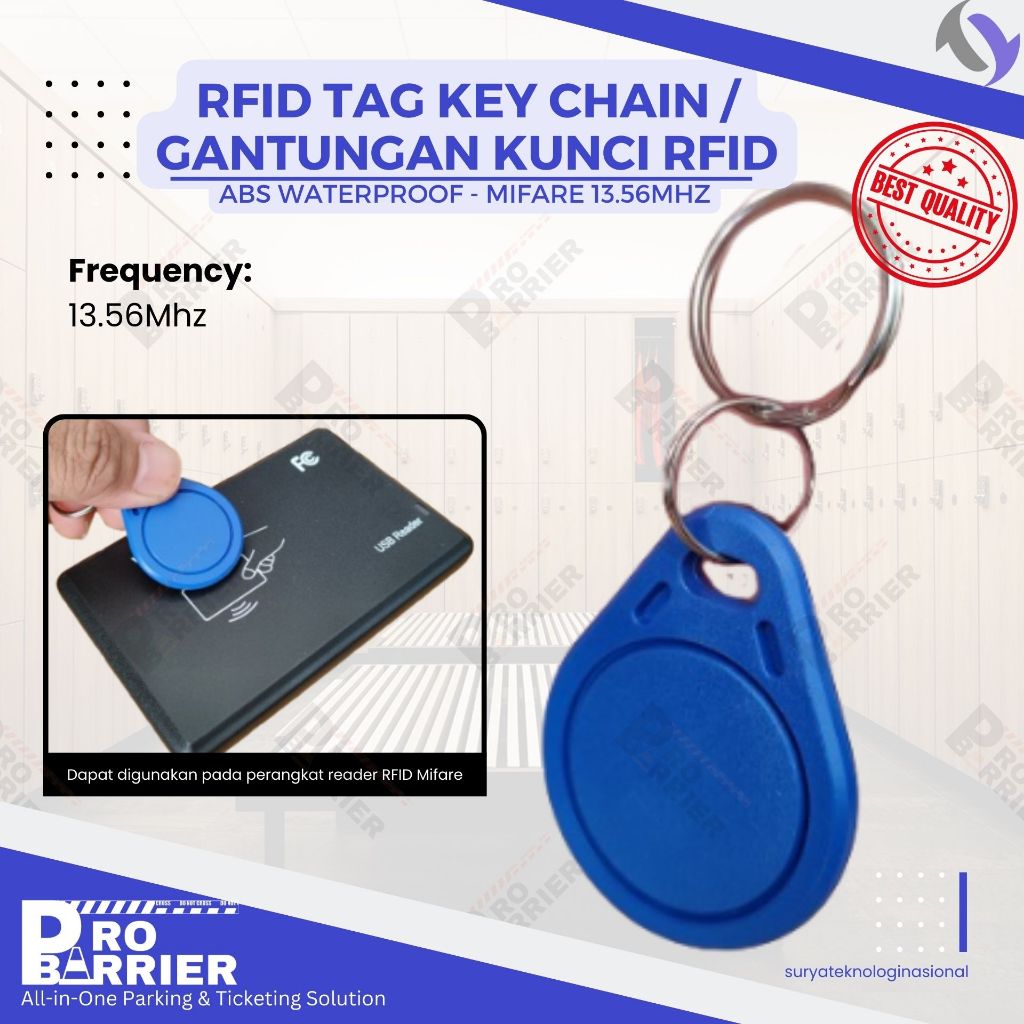 Jual RFID Keyfob 13.56MHz Gantungan Kunci NFC MIFARE IC Key Tag ...