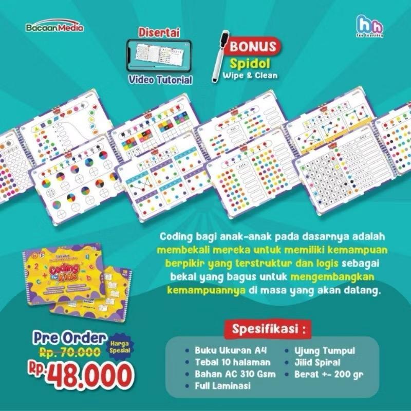 Jual YIPPIE - Buku Coding Anak for Kids Cooding Anak TK 3 4 5 Tahun ...