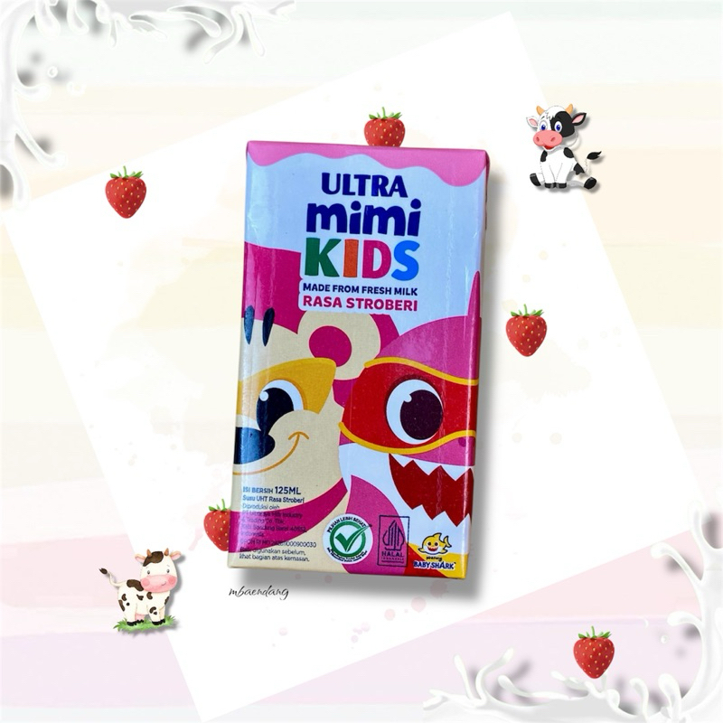 Jual SUSU UHT ULTRAMIMI KIDS stroberi (40pcsx124ml) | Shopee Indonesia