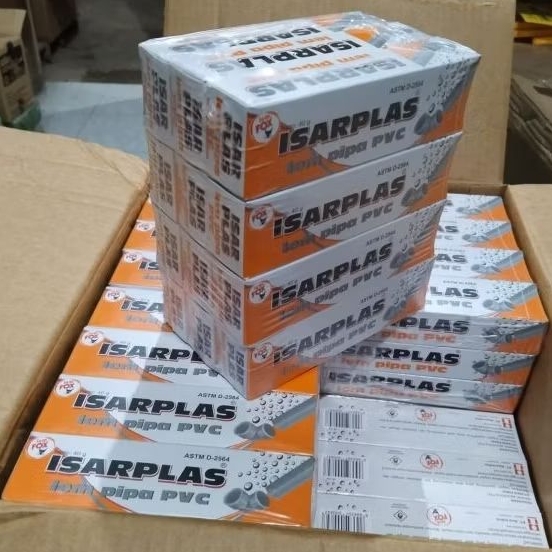 Jual LEM PVC ISARPLAST 40 GRAM Perpack(12pcs) | Shopee Indonesia