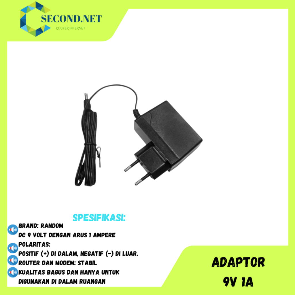 Jual Adaptor Router DC9V 1A 9V | Shopee Indonesia