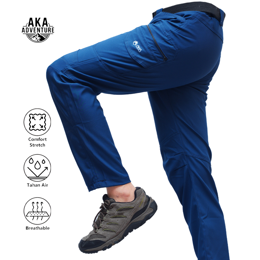 Celana Gunung Panjang Daspana Celana Cargo Outdoor Quickdry Hiking  Pria Wanita