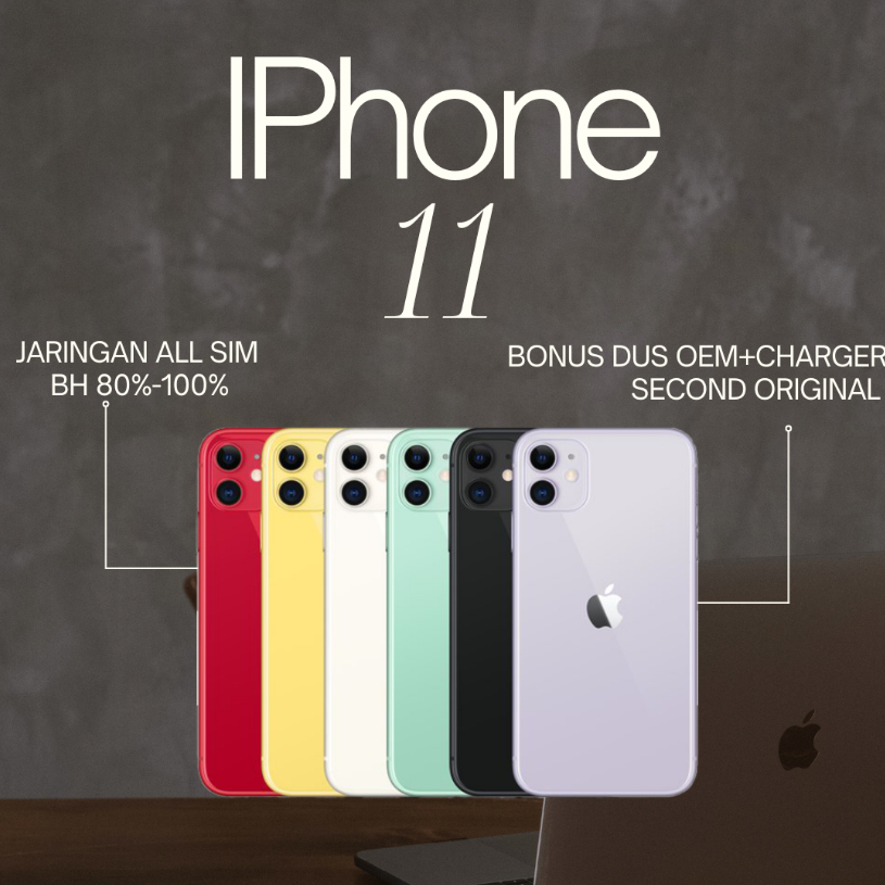 Jual IP 11 64GB 128GB 256GB Wifi / Cellular 4G Second Normal Mulus ...
