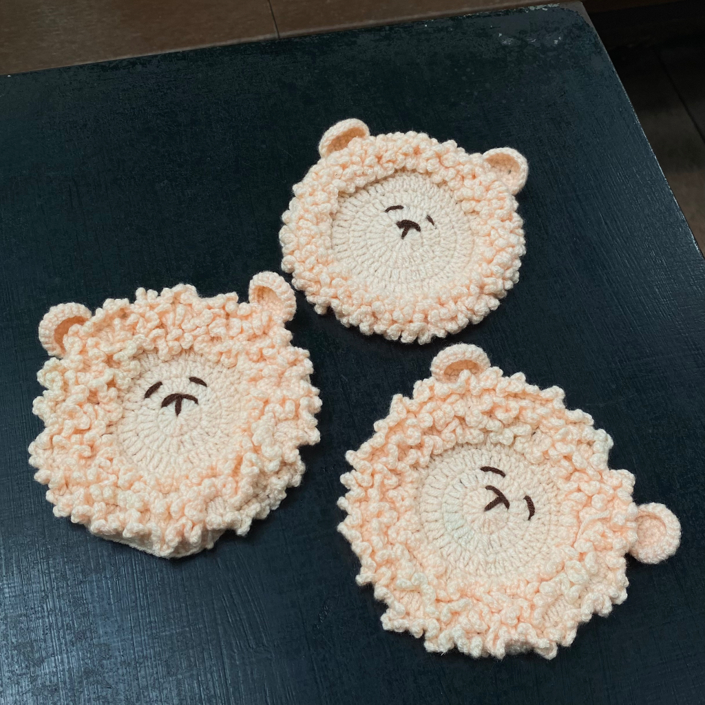 Jual Tatakan Alas Gelas Rajutan Crochet Domba - Fluffy Sheep Crochet ...