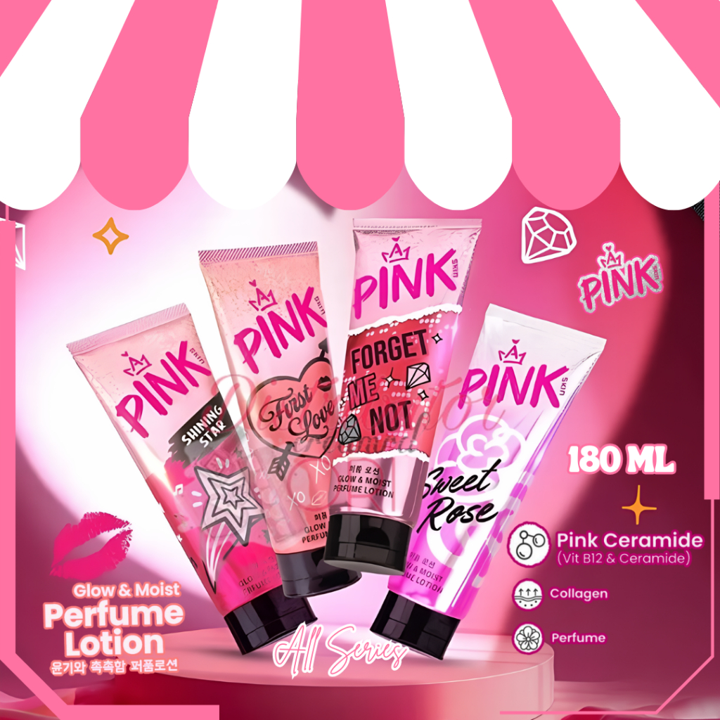 Jual PINK Skin Perfume Lotion 180ml BPOM | Shopee Indonesia