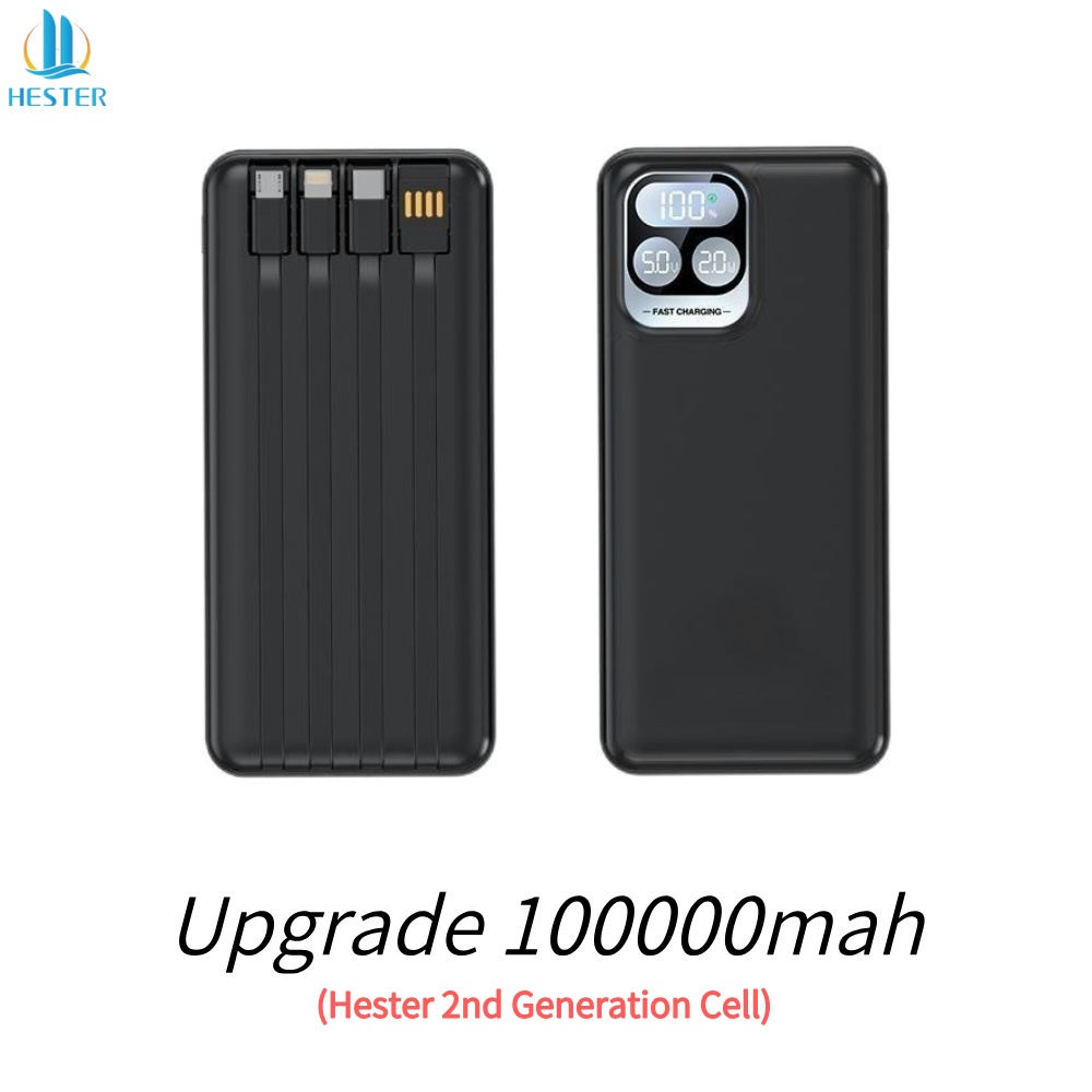 Jual power bank 100000mah powerbank 66W power bank fast charging 2 USB