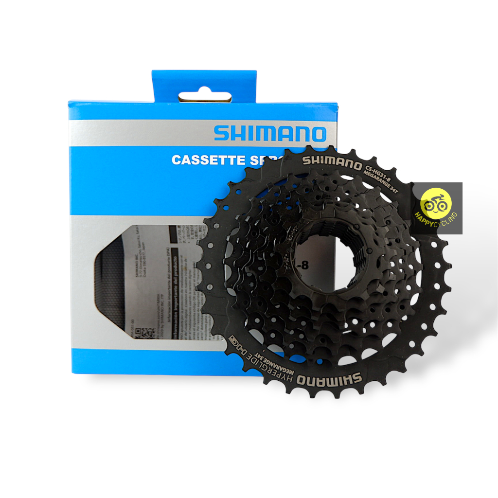 ageha 31冊 Shimano Altus CS-HG31 8-Speed Cassette - 11-34t Mega Range, Black