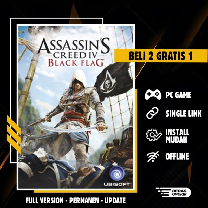 Jual Assassin s Creed IV Black Flag Jackdaw Edition Game PC Laptop 