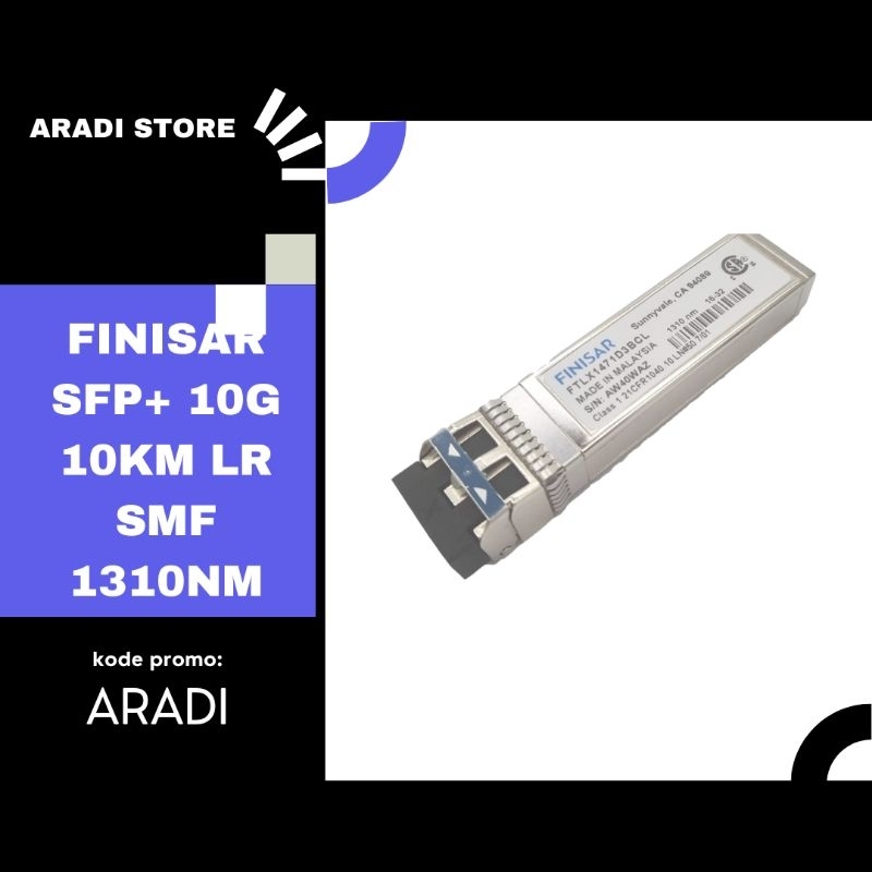Finisar FTLX1471D3BCL T307D 10G SFP+ Transceiver – 10km, 1310nm, SMF