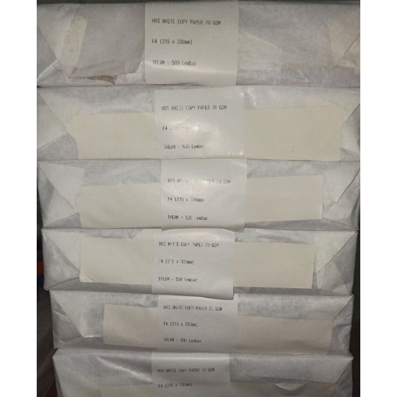 Jual Kertas HVS A4 dan F4 70gr copy paper white NB(100%putih) | Shopee ...