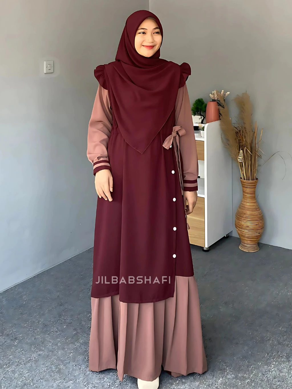 Gamis Ayana Kombinasi Korean