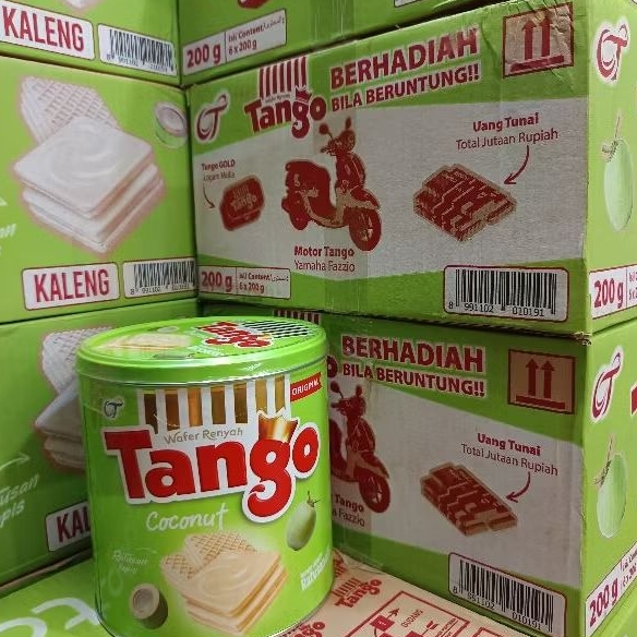 Jual Tango 240gr / 200gr BERHADIAH Wafer kaleng Rasa: Coklat, Vanila ...