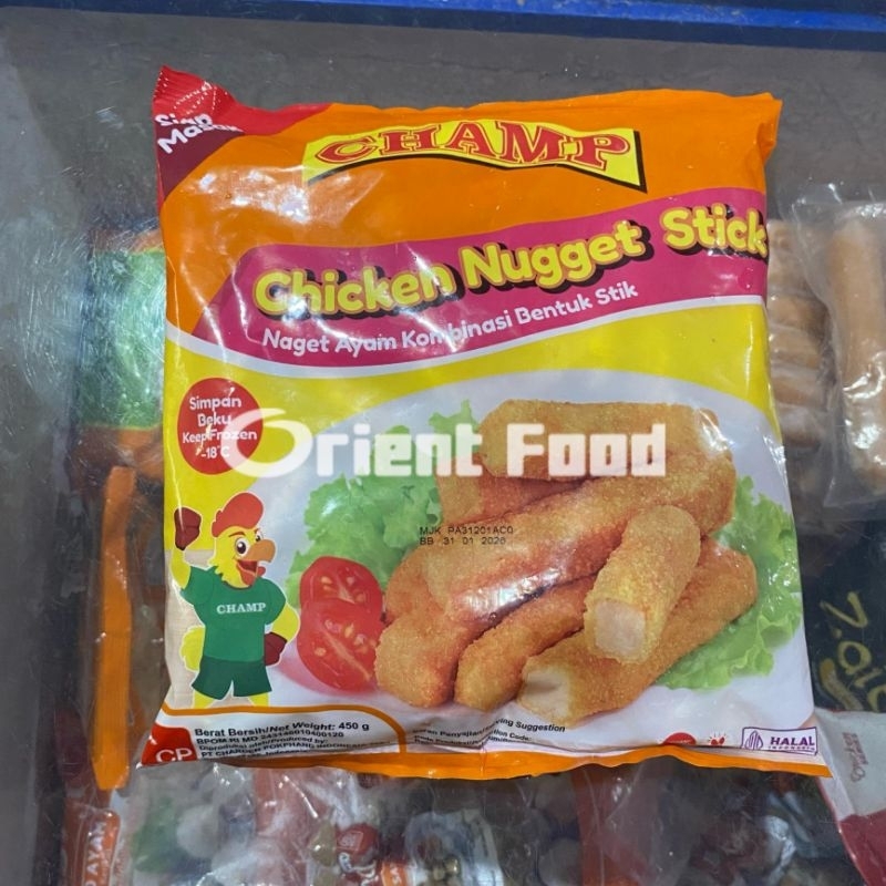 Jual Champ Stick Ayam (Nugget bentuk Stick) | Shopee Indonesia