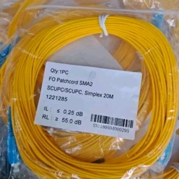 Jual Pathcore SM 20 Meter SC UPC to SC UPC 2mm | Shopee Indonesia