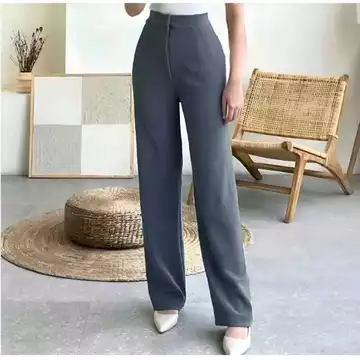 Celana Cozie Premium Bahan Kenit Japan Line Celana Panjang Kulot Cozie