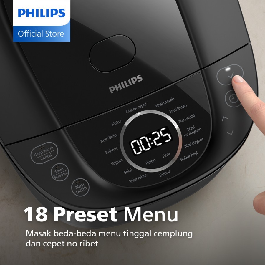Jual Philips Digital Rice Cooker Magicom 1.8 L HD 4812 - 3000 Digital ...