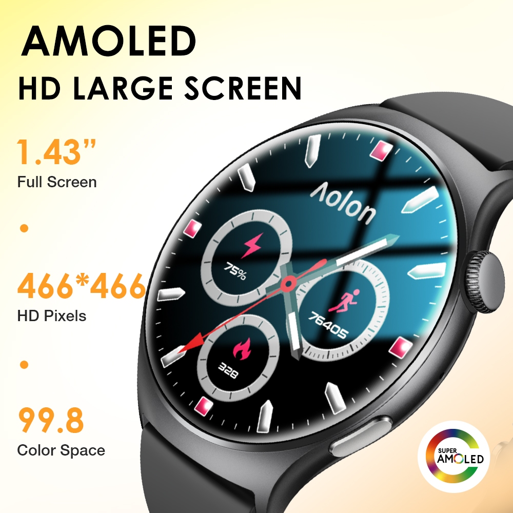 Jual Aolon Mars R3 Smartwatch Original 60Hz AMOLED Screen | Running ...