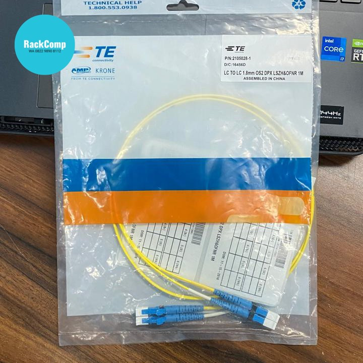 Jual ZTE AMP Commscope FO LC to LC Singlemode Duplex 1m 2m 3m ...