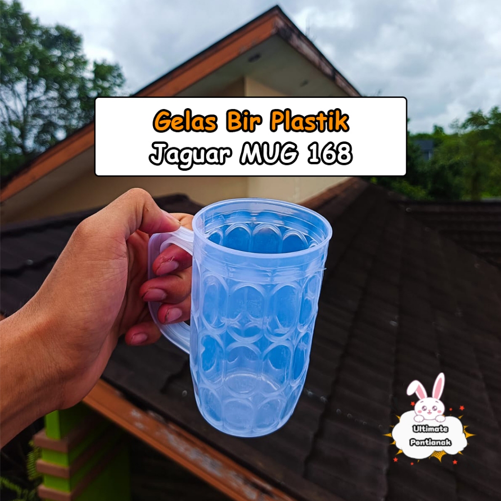 Jual Jaguar Gelas Bir Plastik Tebal MUG 138 | Gelas Aesthetic | Gelas ...