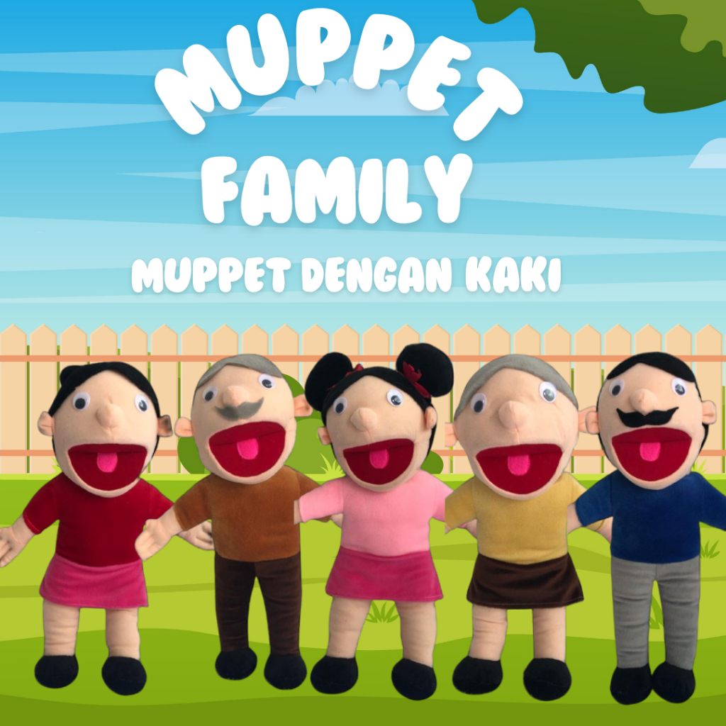 Jual Boneka Muppet Karakter KeluargaHandPuppet ventriloquist Boneka ...