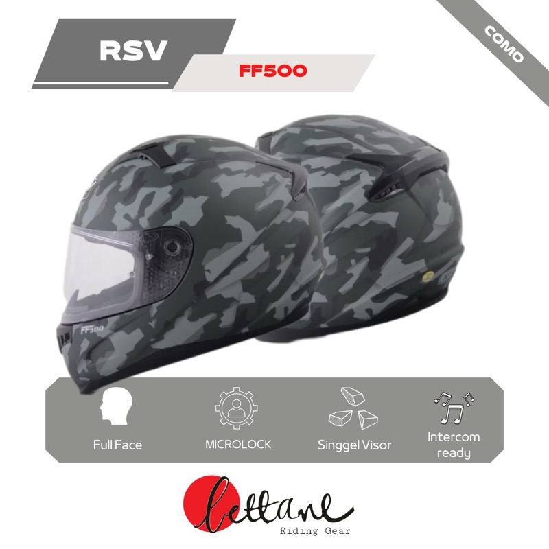 Jual HELM RSV FF500 Camo Green / Helm Full Face / Helm Rsv Helm Full ...