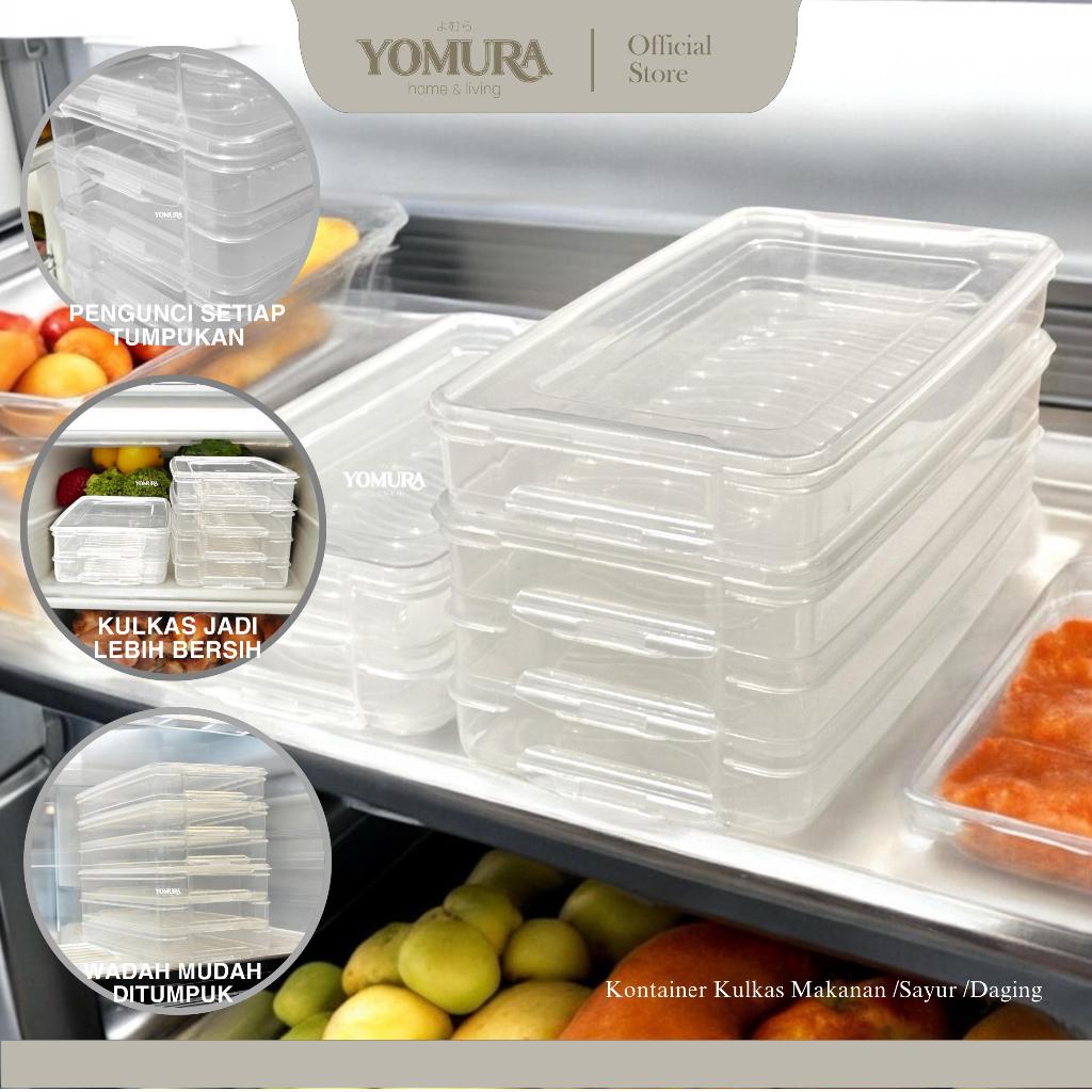 Jual YOMURA Kontainer Tumpuk Sayur Daging Makanan Kulkas/ Wadah Tempat ...