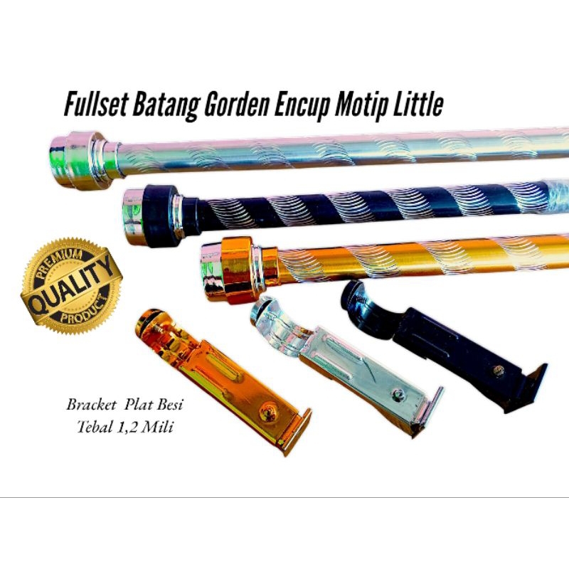Jual Fullset Batang Gorden Bulat Encup Motip Little, Tiang Gorden, Besi ...