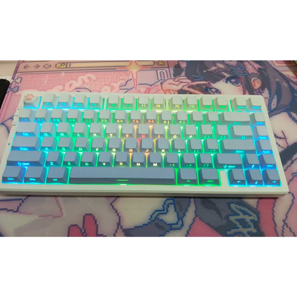 Jual Keycaps Glacier Gradient/Biru copotan Mchose G75 Pro | Shopee ...