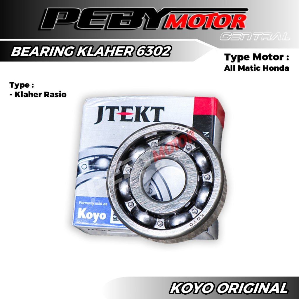 Jual Bearing Laher Rasio 6302 KOYO Vario 125 150 Pcx 150 Adv 150 Beat ...