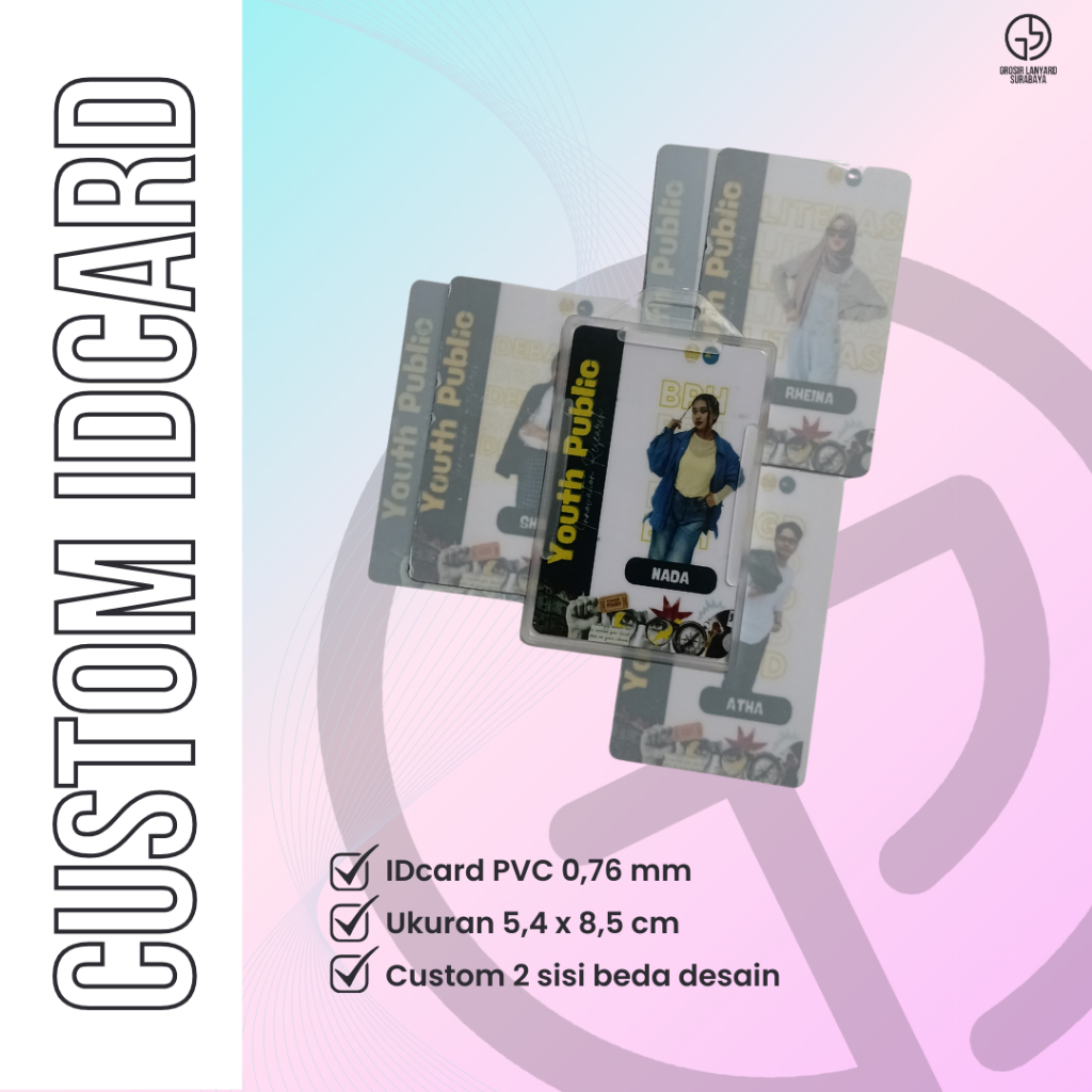 Jual (SATUAN) CETAK IDCARD CUSTOM PVC 0,76 MM | Shopee Indonesia