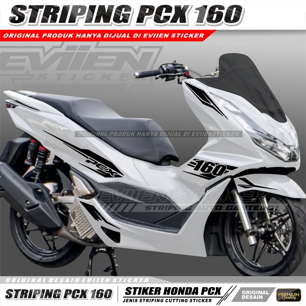 Jual STRIPING STIKER MOTOR NEW PCX 160 CUTTING STICKER XP-03 | Shopee ...