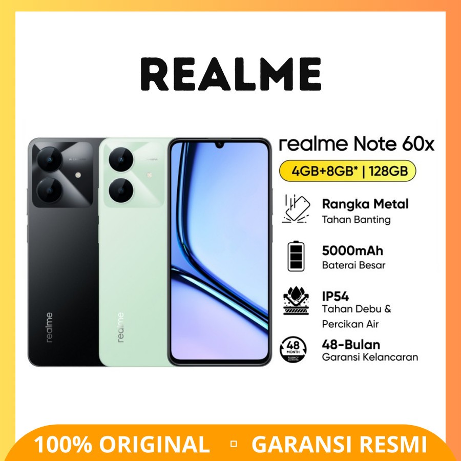 Jual Realme Note 60x 4/128 GB - Garansi Resmi | Shopee Indonesia