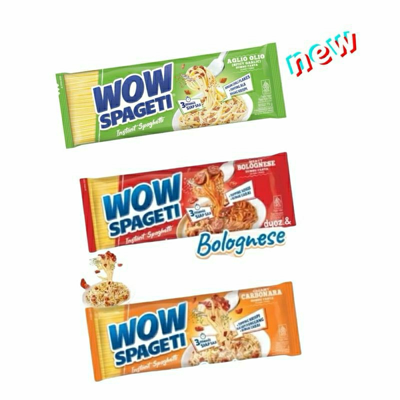 Jual WOW SPAGHETTI INSTAN SPAGETI 1 PACK | Shopee Indonesia