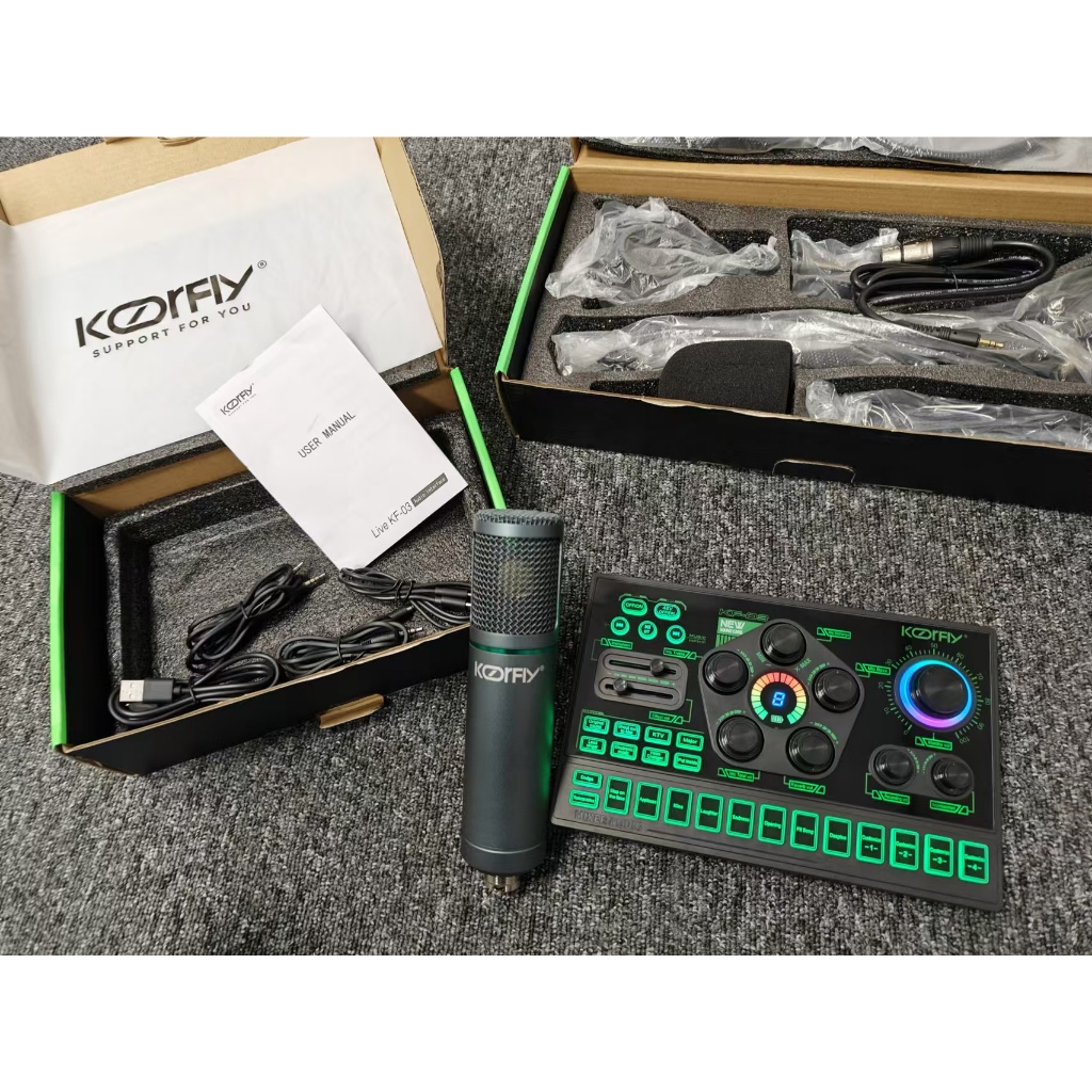 Jual Koorfly Soundcard Kf03 Kit perlengkapan audio eksternal F22pro ...