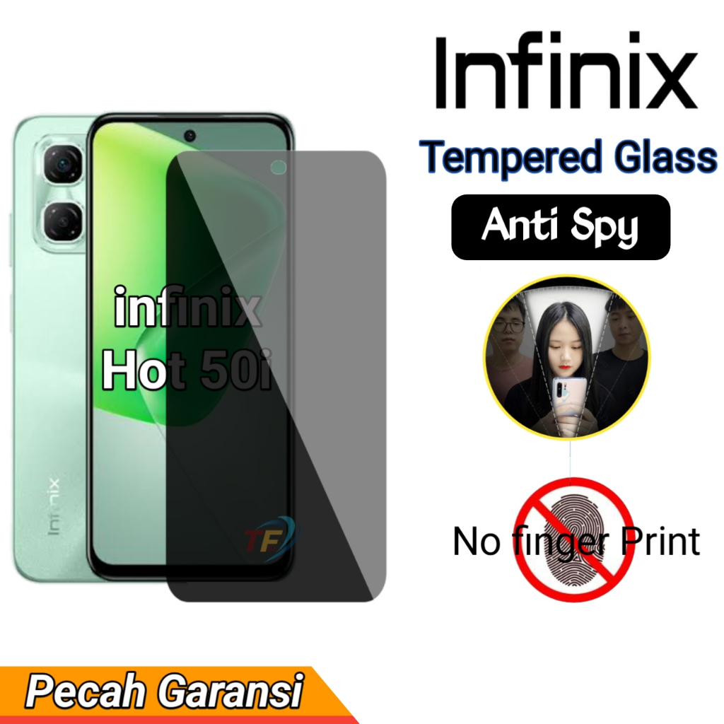 Jual Anti spy infinix Hot 50 Hot 50i Hot 50 4G Hot 50 Pro 4G anti gores ...