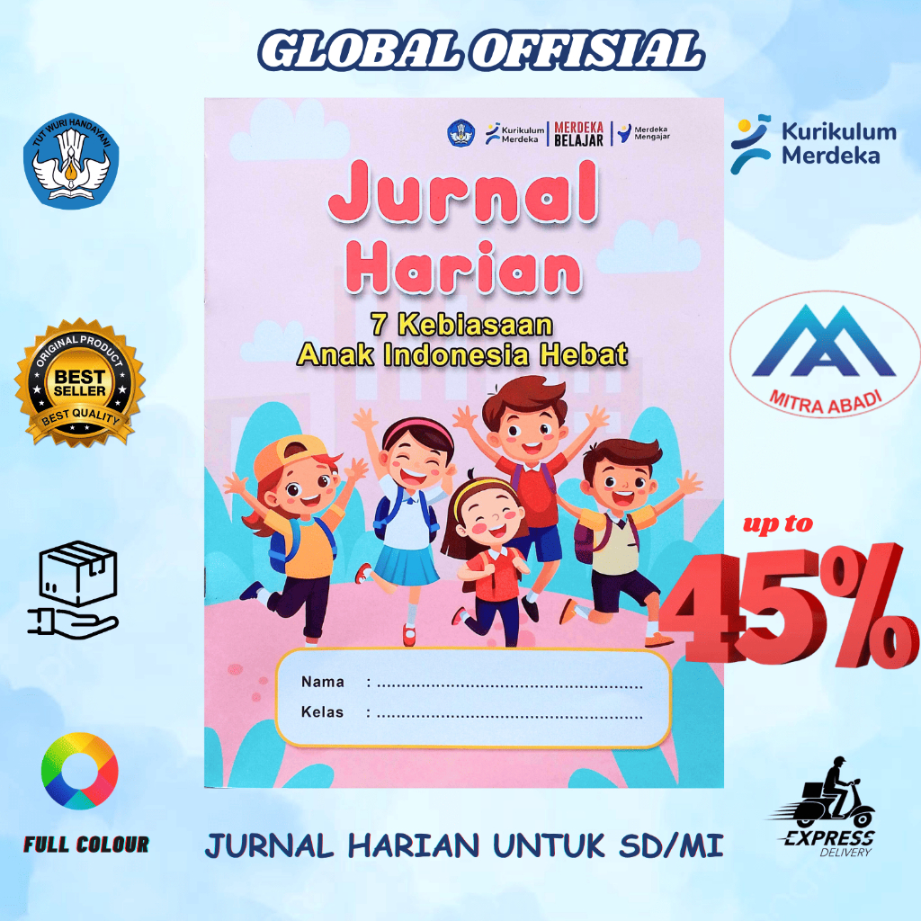 Jual Buku Siswa JURNAL HARIAN KELAS 1,2,3,4,5,6 SD Kurikulum Merdeka ...