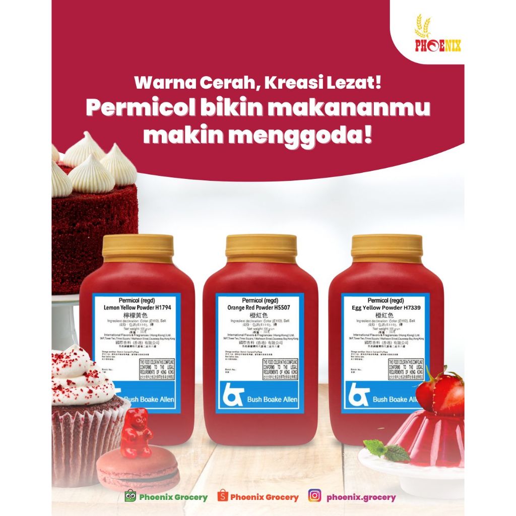 Jual Permicol ALL VARIAN Pewarna Makanan (H5507 / H7339 / H1794) @500 ...