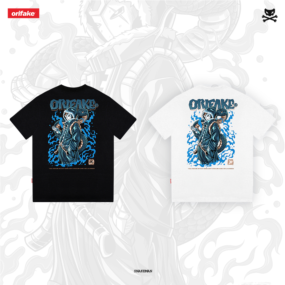 Jual Orifake - T-Shirt Snakeman 200gsm | Shopee Indonesia