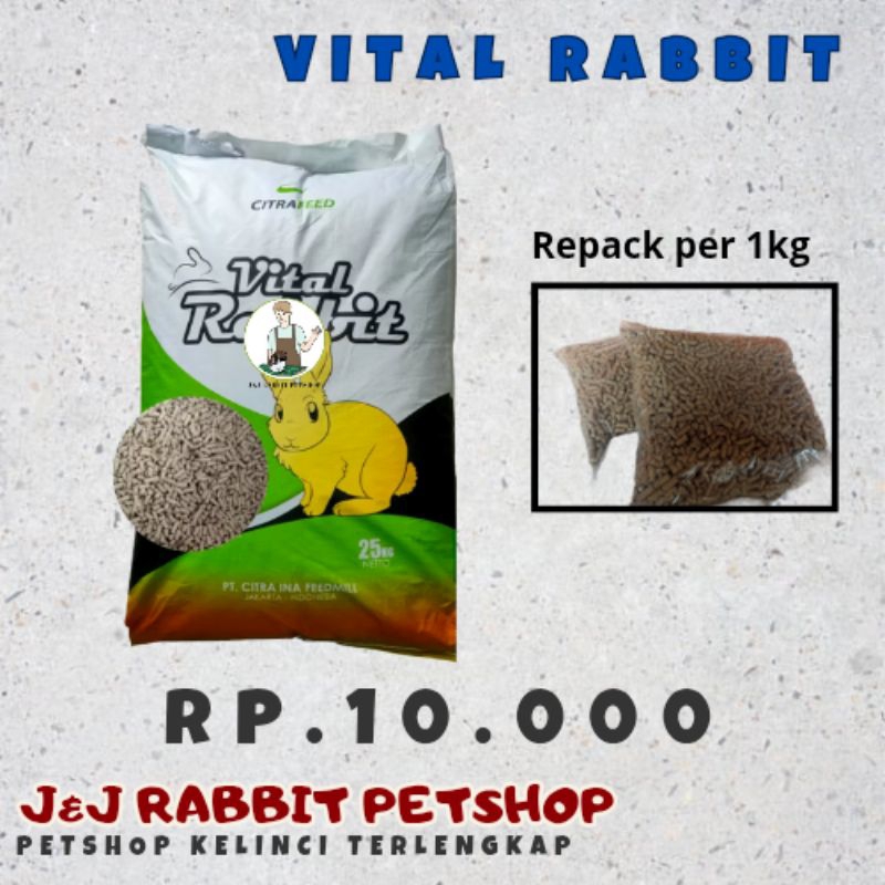 Jual vital rabbit 1kg (repack) | Shopee Indonesia