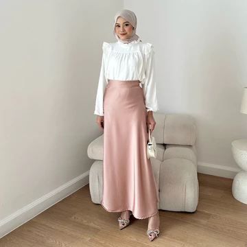 Dezhaf Kiana Satin Skirt Rok Satin A Line