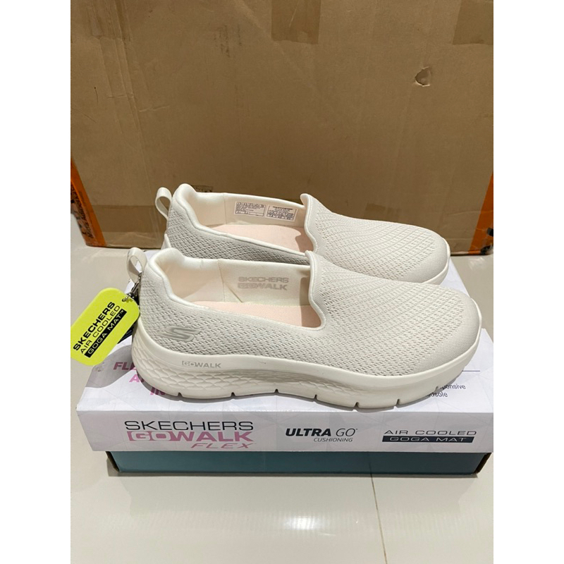 Jual Skechers GO WALK FLEX 124819/NAT Womens Ready 37.5(24.5cm ...
